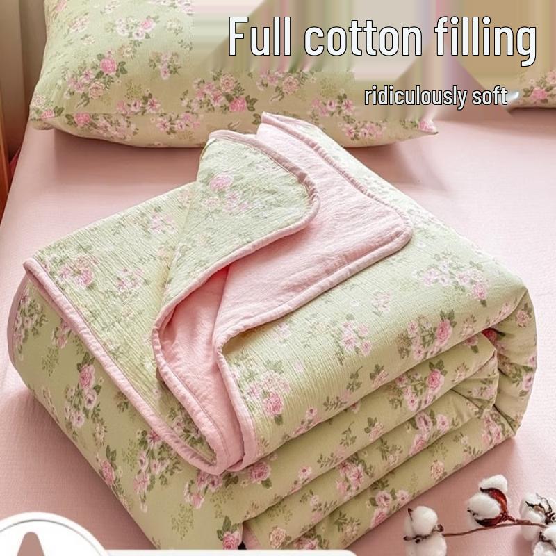 LISM Skin-Friendly Cotton Double Gauze Summer Quilt
