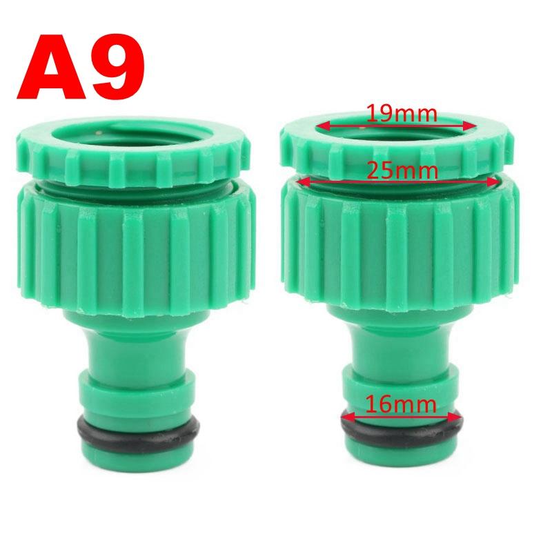 2 Stück Kunststoff 1/2 3/4 1 Zoll Außen-/Innengewinde Gartenbewässerung Schnellkupplung Wasserhahn Wasserhahnanschluss Adapter