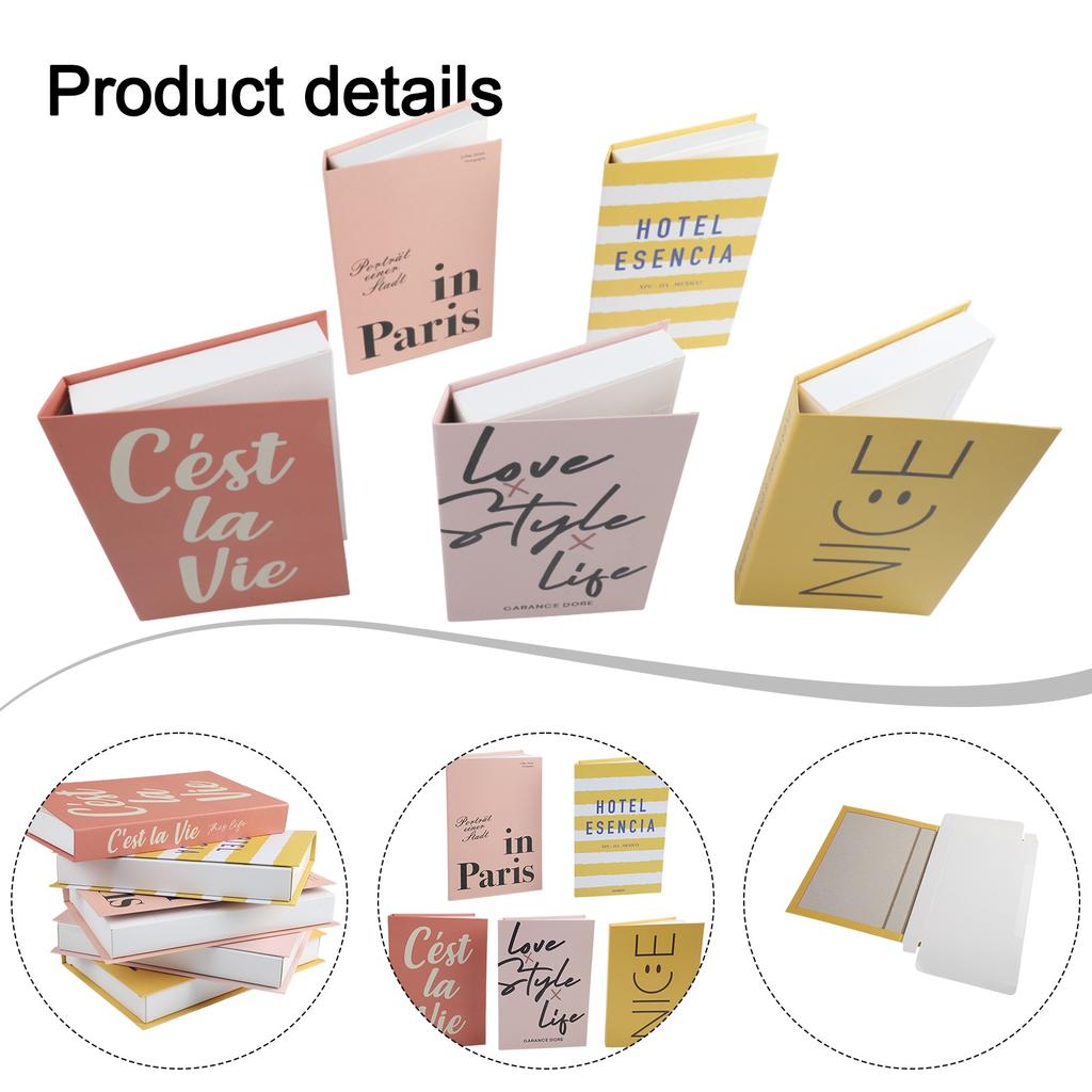 5PCS Fake Book Ornaments Decor Books Photography Props Simulation Books Living Room Decoration Coffee Table Decoration