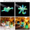 Glow In the Dark Pebbles - Blue Solar-Powered Garden Pathway Stones, Non-Toxic Luminous Plastic Rocks for Landscape Decoration
