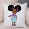 Cute Cartoon Girl Pillowcase Sofa Cushion Cover Home Children's Room Decoration