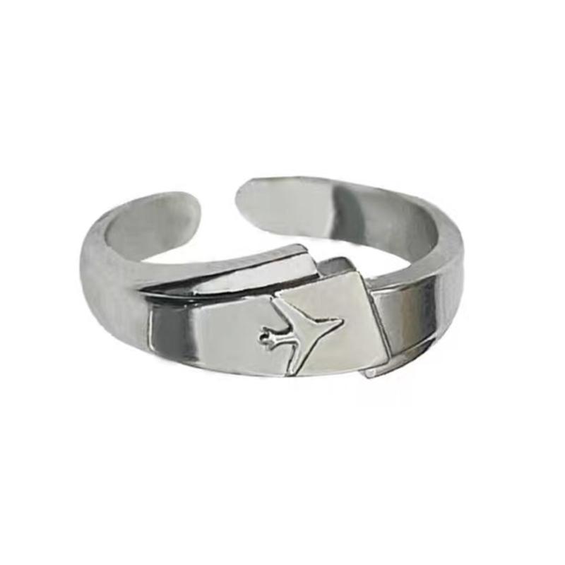 

Couple Ring Fashion Jewelry Present Unique Rings Stylish Finger Jewelry Alloy Texture Suitable for Various Occasion