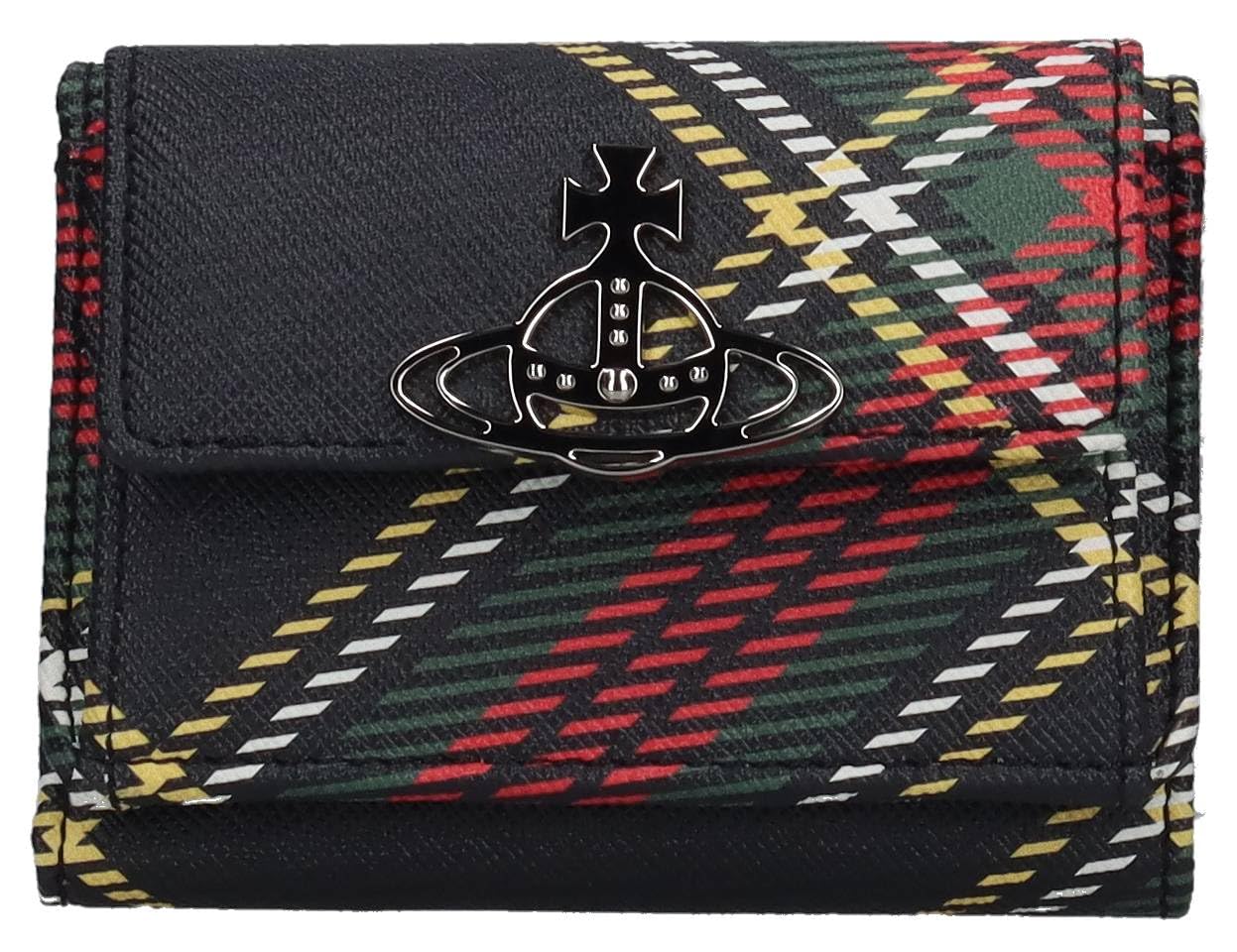 

Vivienne Westwood SAFFIANO PRINTED SMALL FLAP PURSE Tri-fold Wallet 5115002UW S0022 N302 CHELSEA TARTAN [Used]