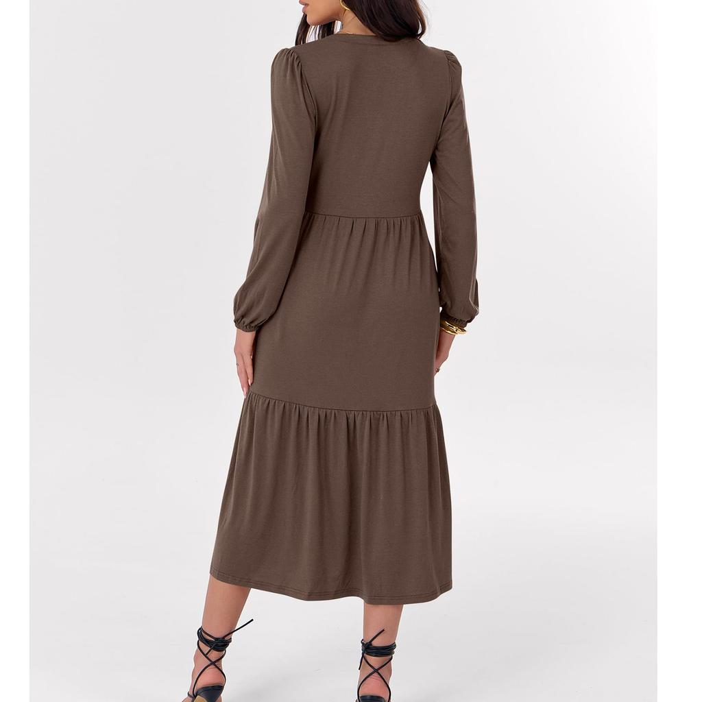 Rochii Casual de Damă la Modă cu Mânecă Lungă