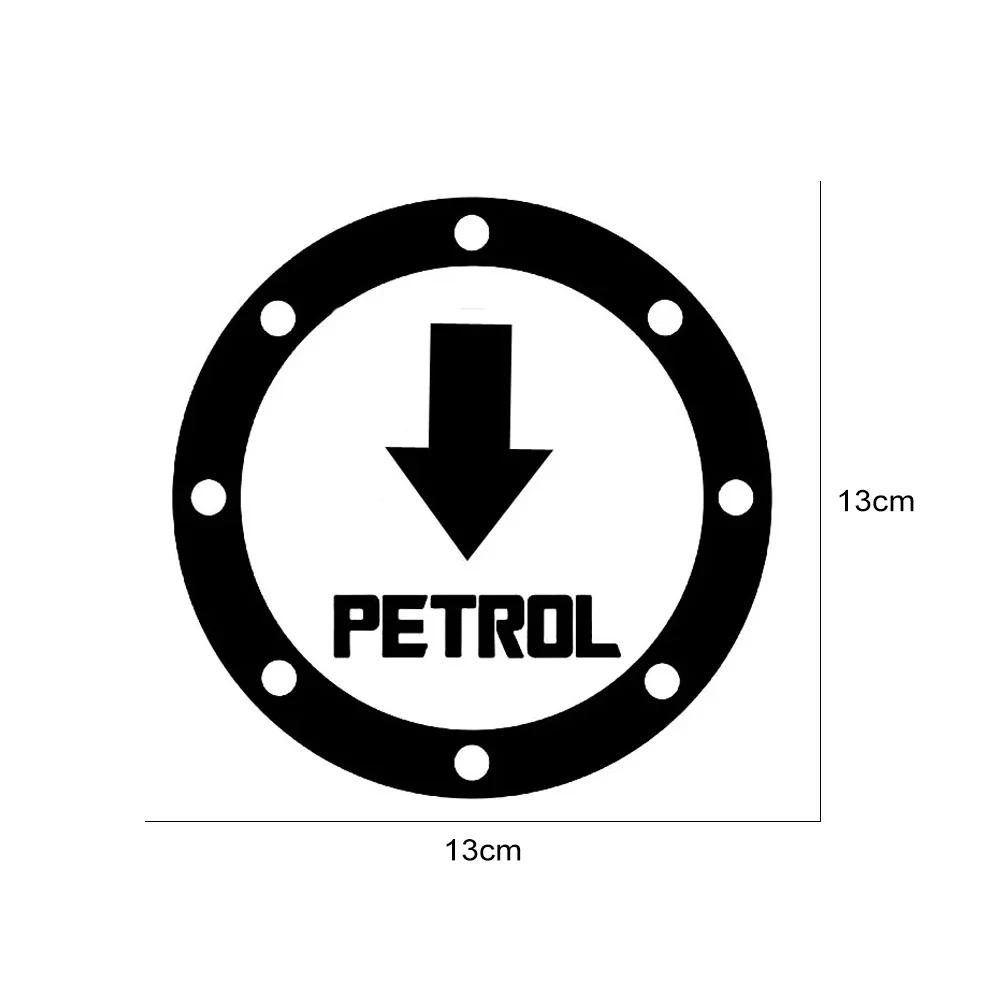 13x13cm Petrol Gas Cap Stickers, Creative Vinyl Film Decals,  Decor for Car Gasoline Cap, Auto Exterior Accessories