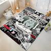 Lady Gaga Themed Collage Rug Design Non-slip Rug Suitable for Living Room and Bedroom Sofas Sofas