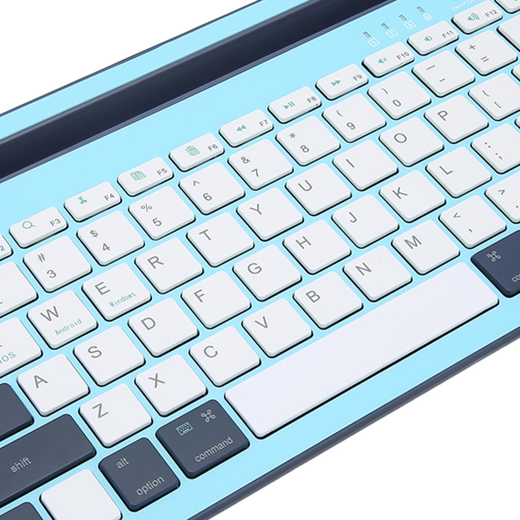 Wireless Keyboard Rechargeable Ergonomics Silent Keys Tablet Keyboard for Phones