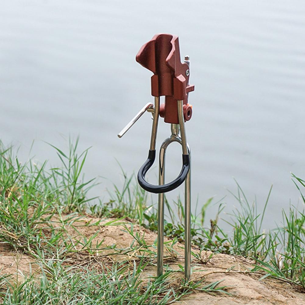 Aluminium Alloy Fishing Pole Tackle Holder Bracket Rod Ground Holder Bracket