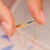 Rainbow Rock Candy Necklace: Women's Simple Korean Japanese Style Clavicle Chain with Niche Design and Versatile High-End Appeal