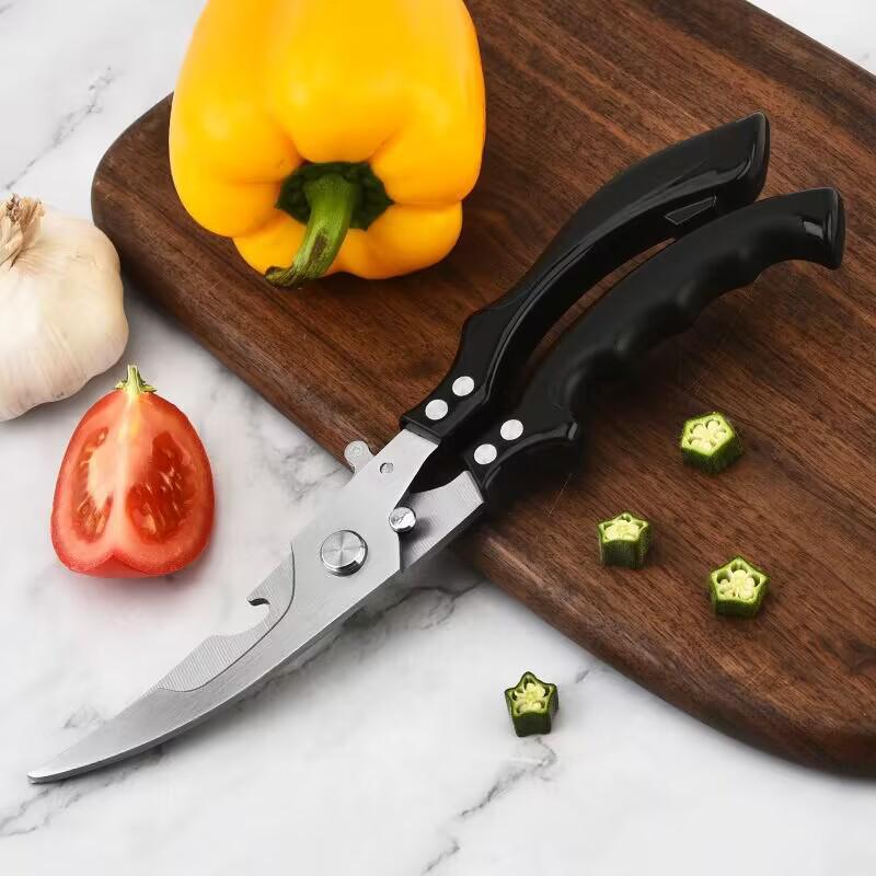 

Multi-functional German Stainless Steel Kitchen Shears for Cutting Chicken, Fish, and Bones