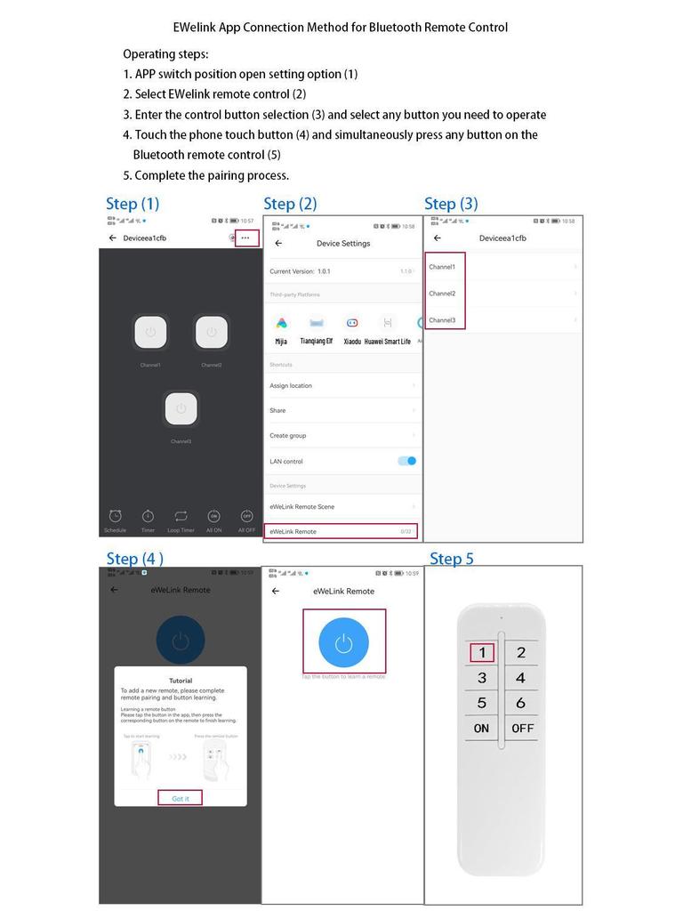 eWeLink WiFi Smart Switch - 1/2/3/4 Gang, Single Live Wire, Bluetooth Compatible, Remote Control, Surge Protection.