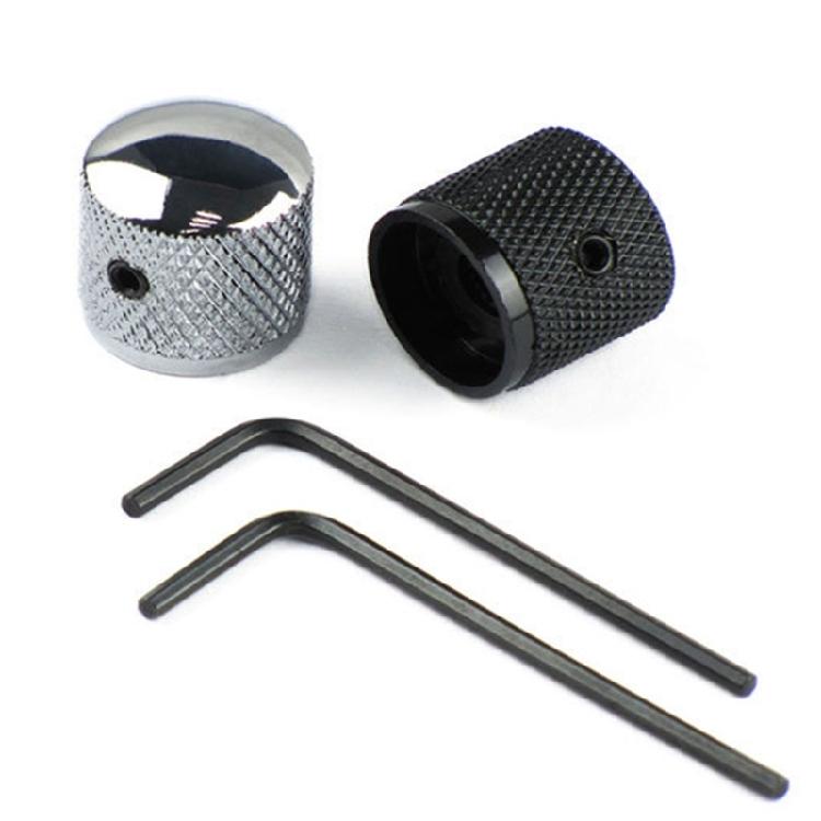 4PCS Guitar Knobs with Round Shape Metal Guitar Accessories Guitar Control Knobs for Enhancing Volumes and Tone Control