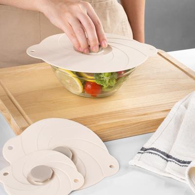 Coperchio Conserva Freschezza Sigillante Avvolgente Antipolvere Autoassorbente Resistente al Calore 2 Fori per Appendere 11/15/21/23/28cm Coperchio Sigillante Accessorio da Cucina