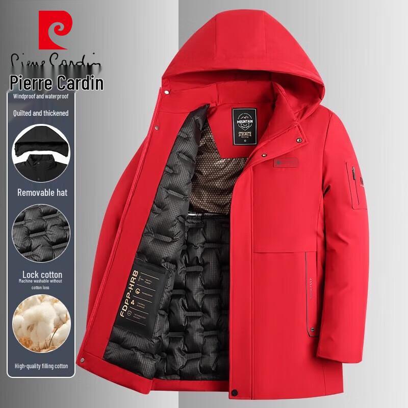 Pierre Cardin Men's Winter Hooded Padded Jacket