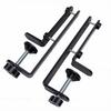 2PCS Desk Clamp Pegboard Fixing Bracket Adjustable Thickened Pegboard Mounting Bracket for Office Garage Kitchen Home
