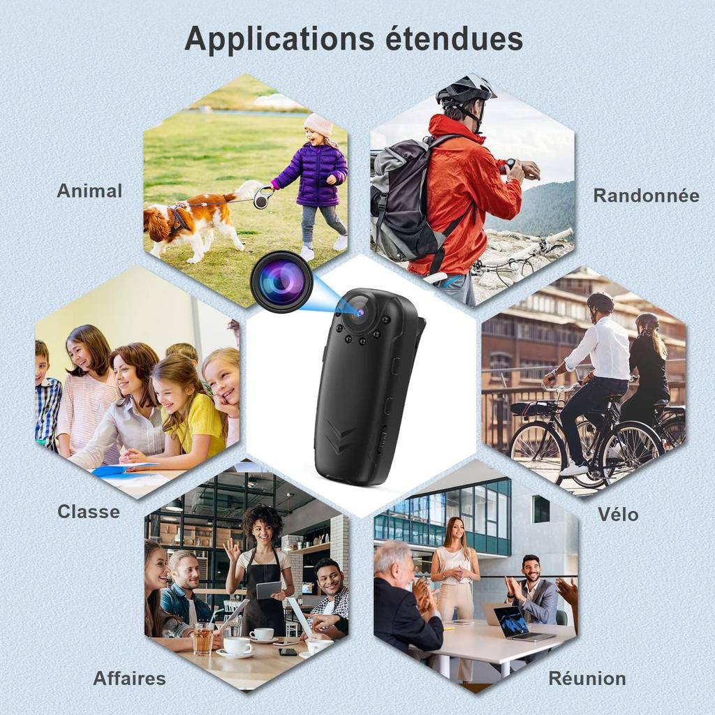 Action Camera Infrared Night Vision Portable Conference Law Enforcement Recorder Video Recorder