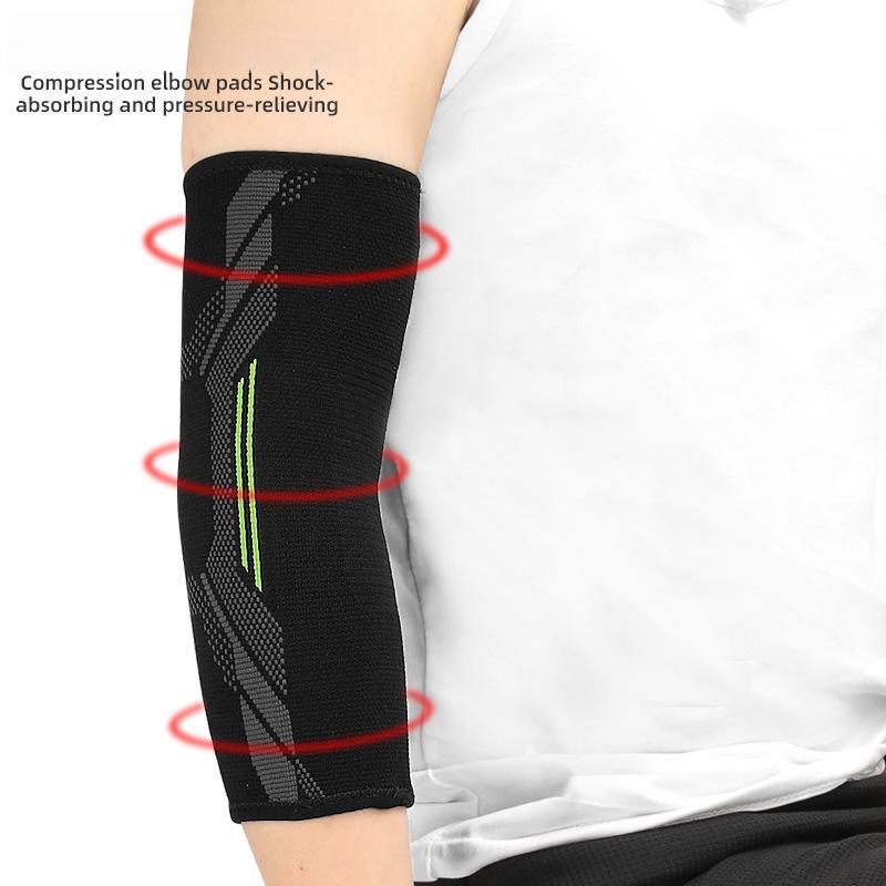 New Knitted Elbow Cover Sports Running Mountaineering Basketball Badminton Fitness Pressurized Breathable Arm Cover