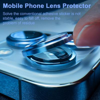 Telefon Lens Sertlik Filmi 9H Yüksek Toz Geçirmez Geçirgenlik Telefon Kamera Lens Koruyucu Kılıf