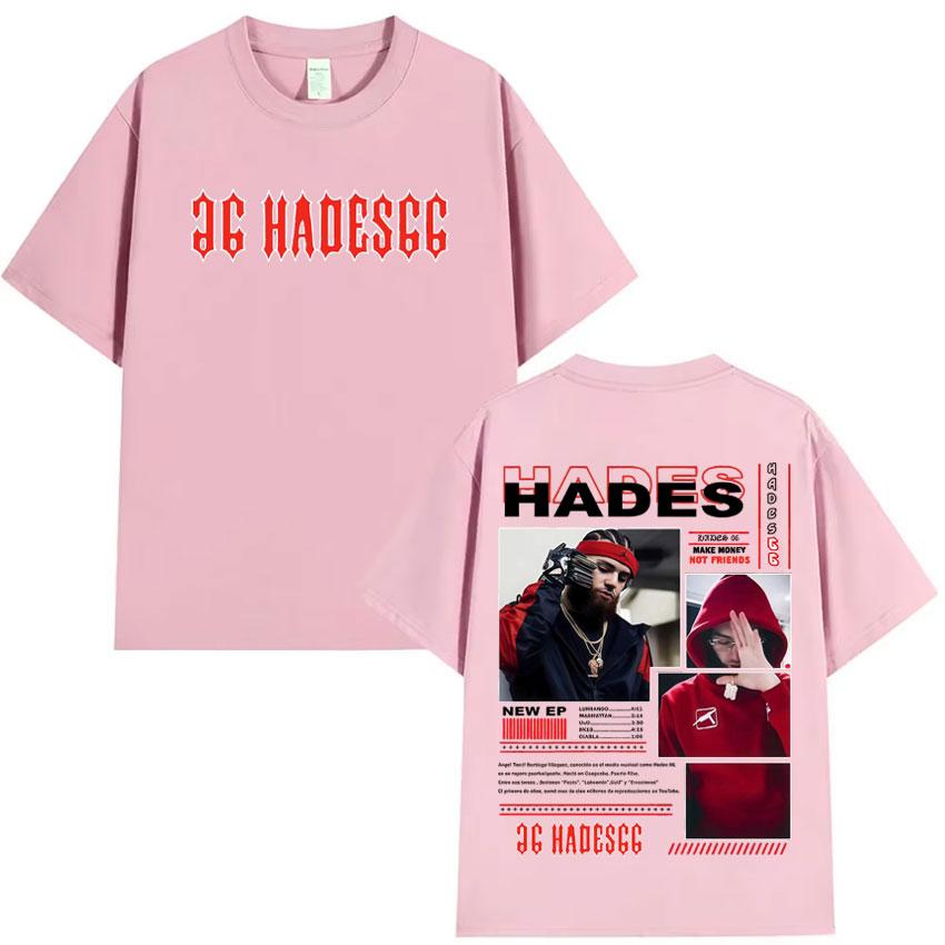 Rapper Hades66 New Merch T Shrit Aesthetic Sports Oversized Tshrit Summer Pop Cotton Hipster Mens Tshirt Y2K Clothes Fans Gift