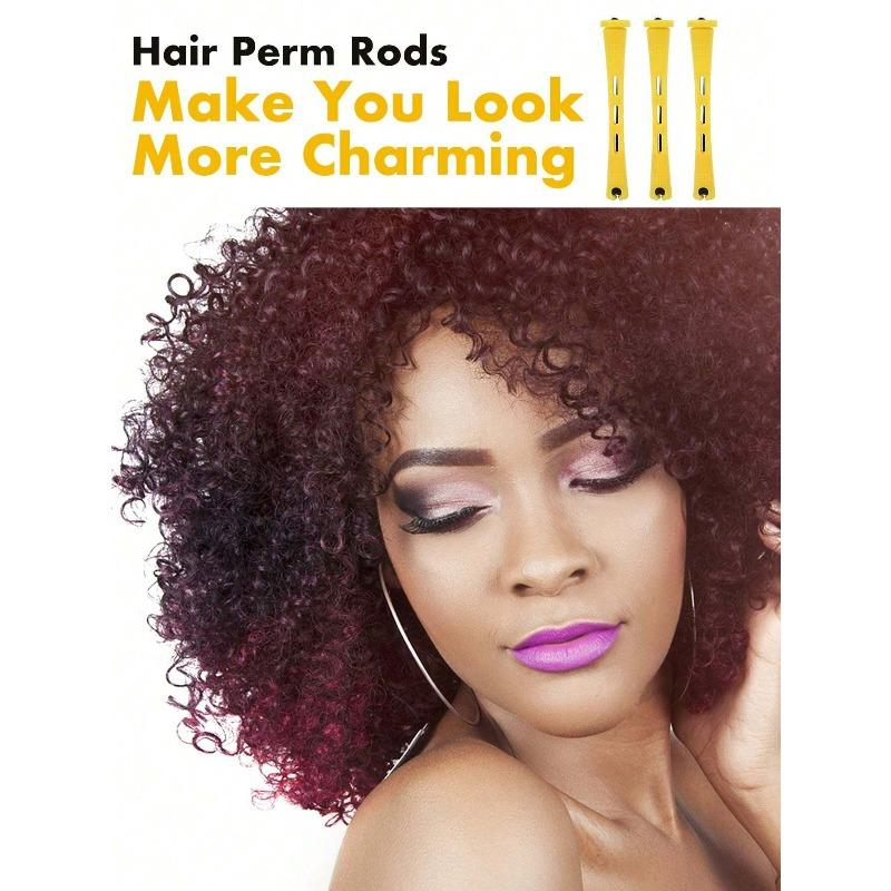 10pcs Perm Rods Set Create Natural Waves & Curls Hair Rollers Perfect For DIY Hairdressing & Styling Hair Tools, Hair Products For Barber Salon