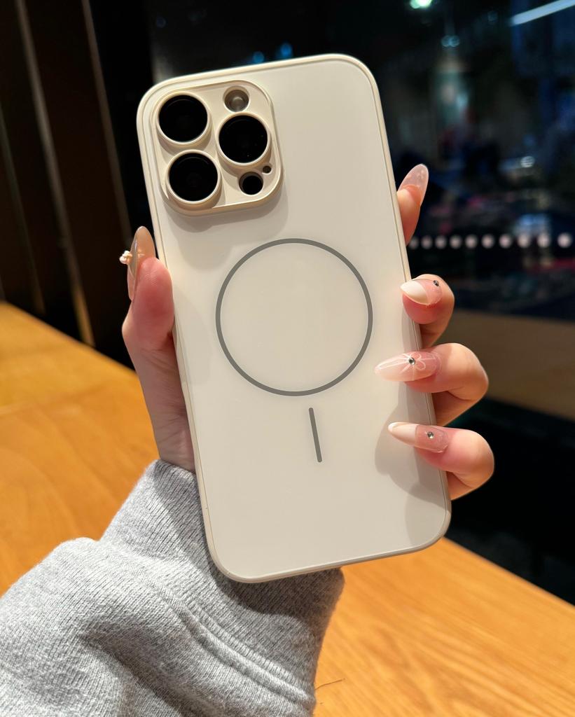 Applicable to iPhone16 matte AG magnetic mobile phone case Apple 15proMax all-inclusive hard case 14 anti-drop protective case