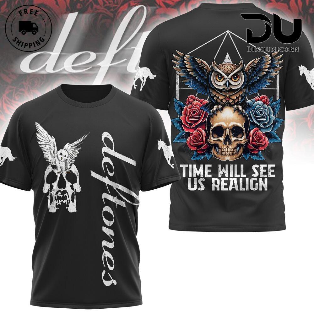 

Deftones Time Will See Us Realign 3D Black 3D Rare All size T-Shirt A452 XXXXL