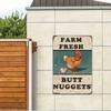 Vintage Farmhouse Chicken Coop Metal Wall Sign Rustic Tin Plaque Country Kitchen Decor