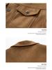 Men’s 2024 Autumn Suede Jacket: Trendy Loose Fit with Turn-Down Collar - Versatile Casual Top.