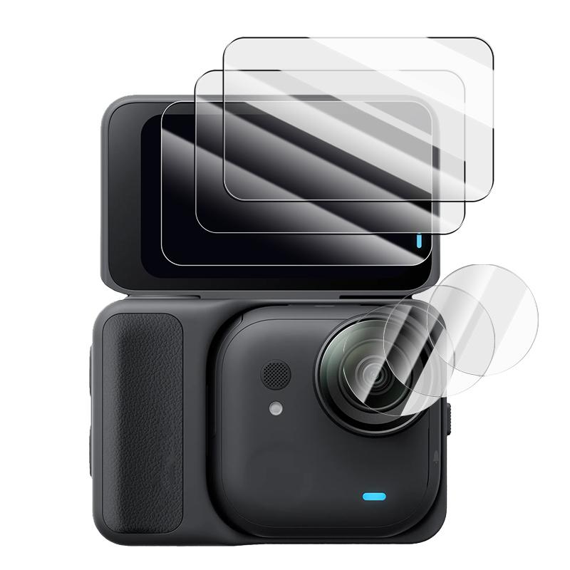 For Insta360Go Ultra Cameras Screen Protectors For Insta360 Go Ultra Screen Tempered Glass + Lens Soft Hydrogel Films Cover