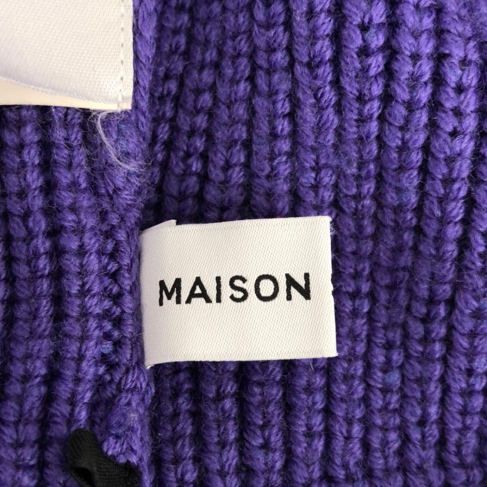 MAISON SPECIAL wool blend Long sleeve sweater M purple knit Women Used