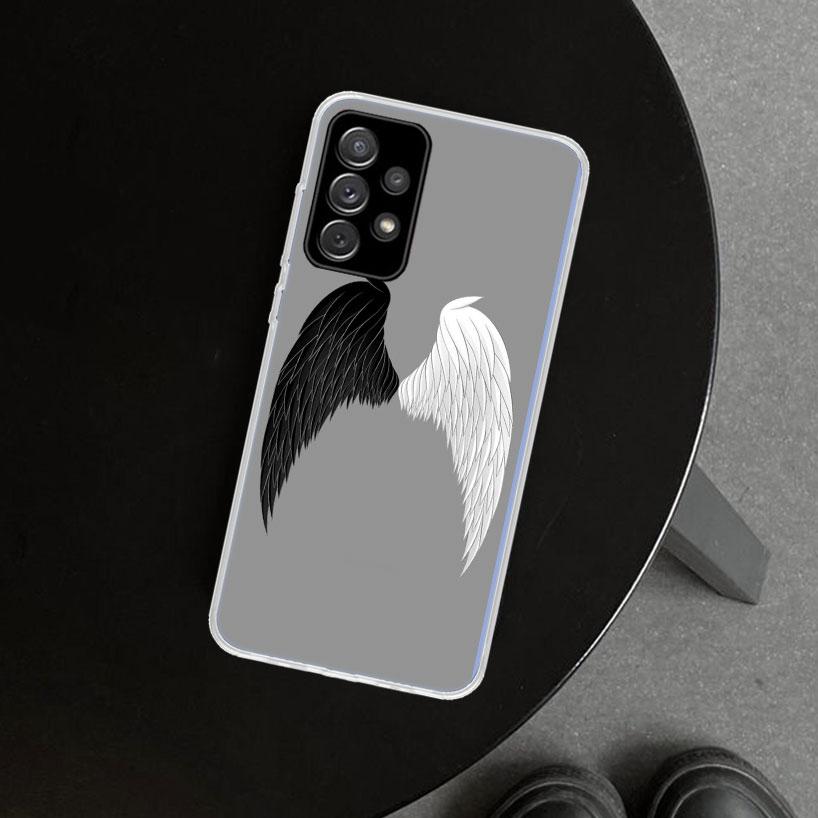 Angel Wings Demon Wing Phone Case for Samsung Galaxy A17 A16 A26 A36 A56 A57 A37 A15 A25 A35 A55 A14 A24 A34 A54 A13 A23 A33 A53