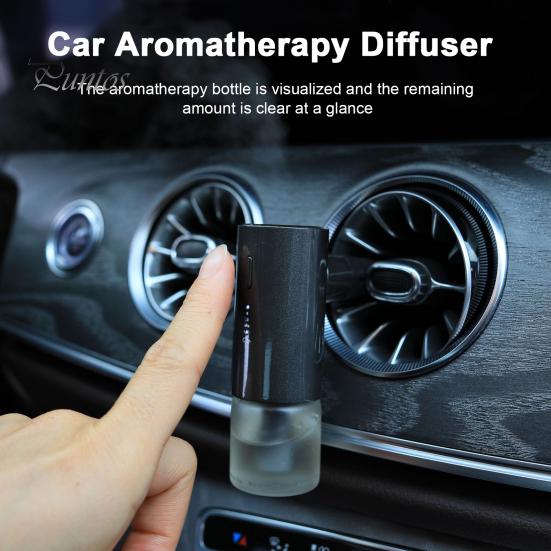 

Автомобильный диффузор эфирного масла для ароматерапии, простой дизайн с зажимом, универсальный, простая установка, умный автоматический вкл/выкл, декор для автомобильного освежителя воздуха серый
