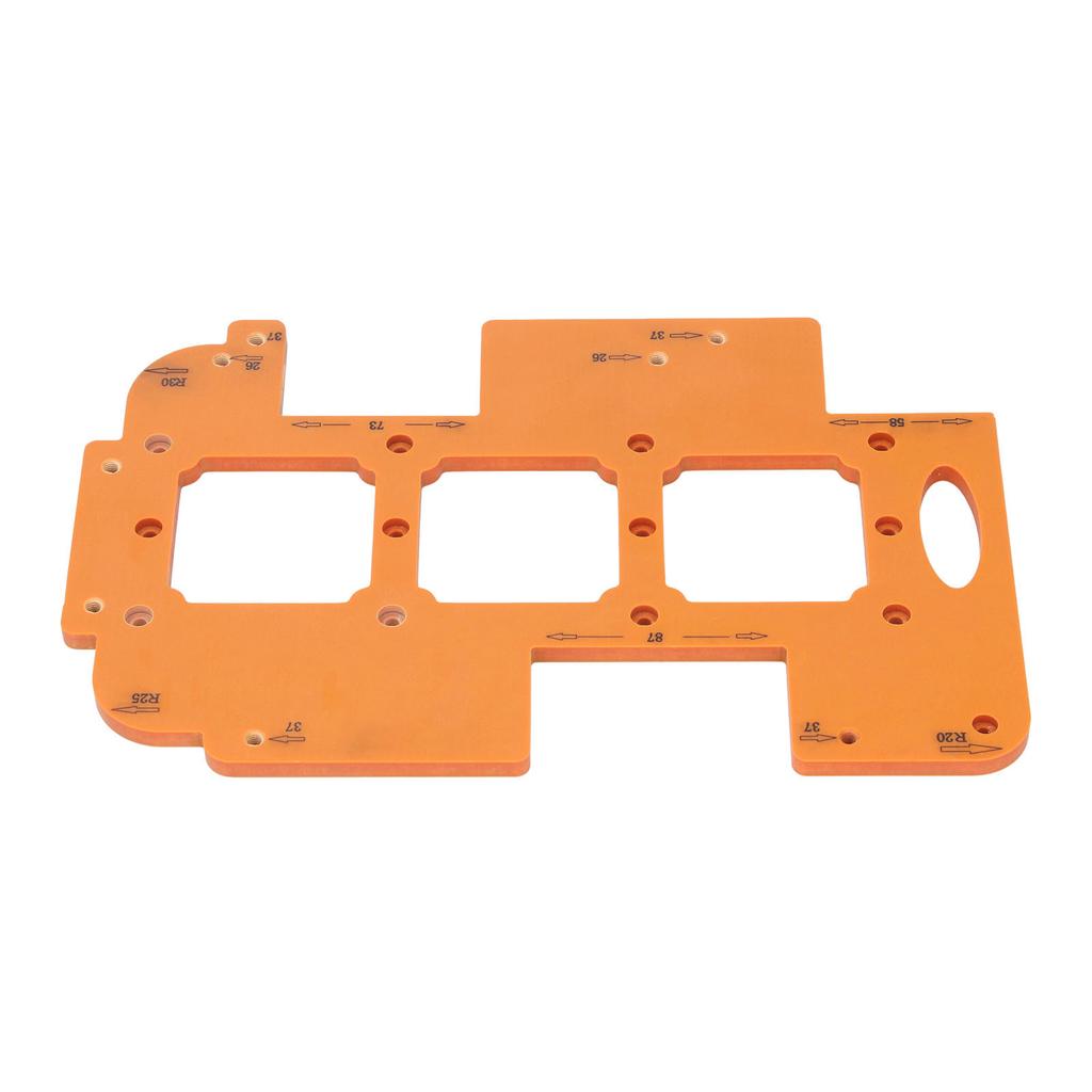 Woodworking Corner Radius Template Cutting Jig 3 In 1 Various Size for Furniture Making Trimming Wardrobe Slotting 7x7cm