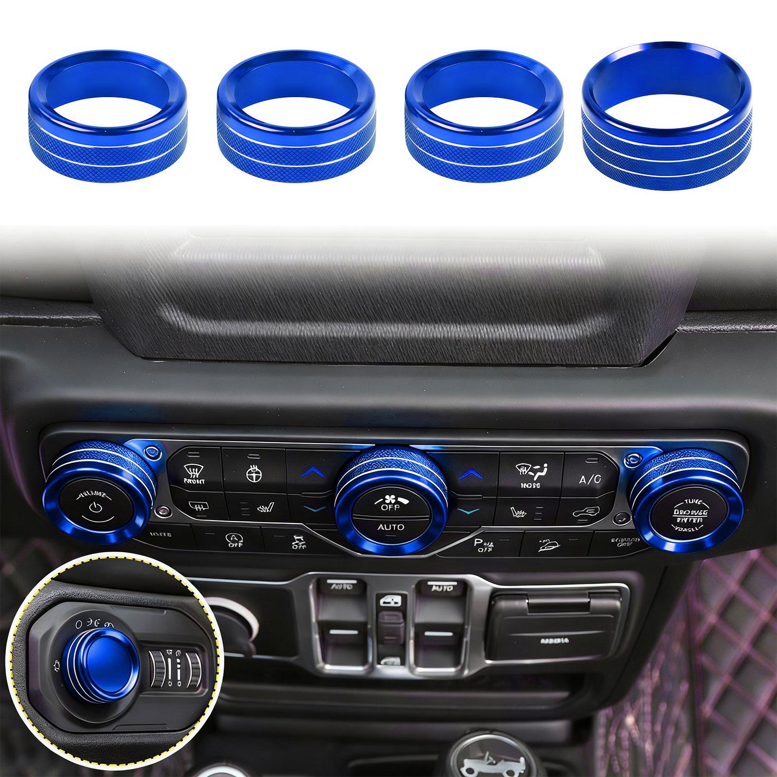 

Stylish Interior Upgraded Air Conditioning Knob Decoration with Anodized Surfaces for Better Operation Feel and Durabili