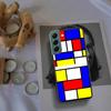 TOPLBPCS Mondrian Grid Phone Case For Samsung Galaxy S22 S25 Ultra S21 S10 Plus S26 Edge S20 S23 S24 FE Cover Silicone Soft