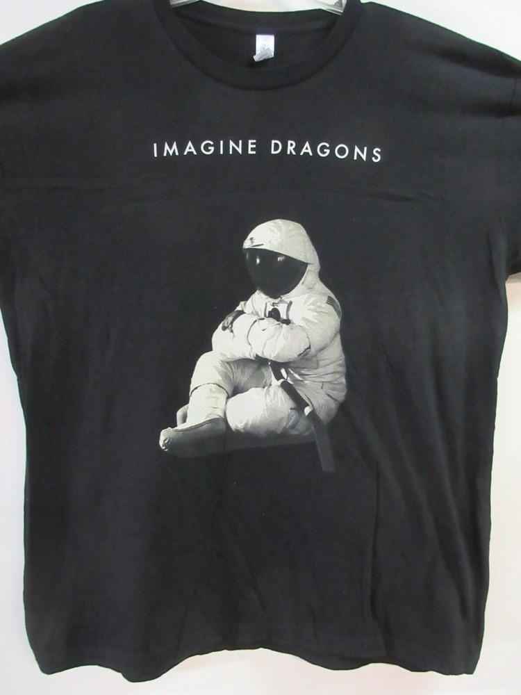 ОФИЦИАЛЬНЫЙ МЕРЧ IMAGINE DRAGONS ЛУННЫЙ ЧЕЛОВЕК 2014 ГРУППА КОНЦЕРТ МУЗЫКА 2XL XXL Унисекс Футболка S