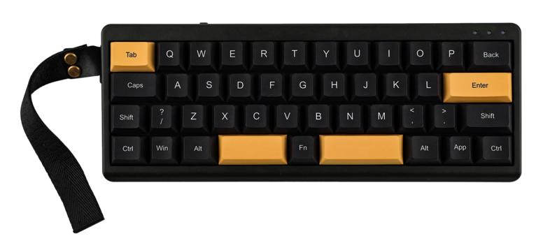 Epomaker th40 wisteria linear keyboard black and gold