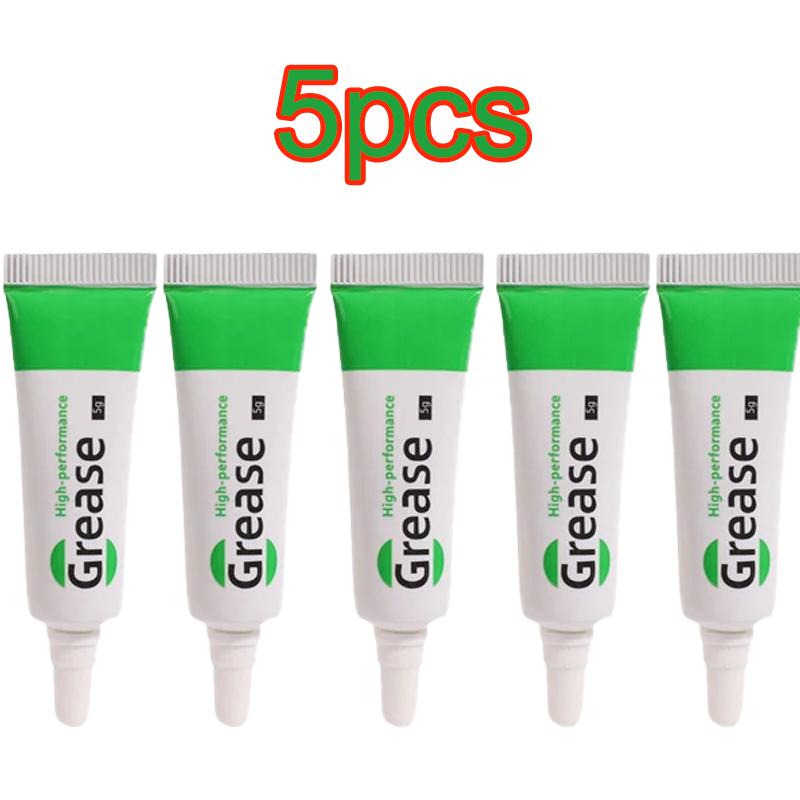 

5PCS Car Waterproof Silicone Lubricant Grease Lithium Oil High Voltage Insulating Brake Marine Grease for Spark Plugs Bearing