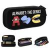 Lovely Alphabet Lore Pencil Cases ABC Learning Letters Pencil Pouch Pen Box for Student Big Capacity Bags Office Stationery