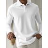 Men's Sweatshirts Spring/Autumn Polo Shirts Textured Men's Sports Polo Shirts