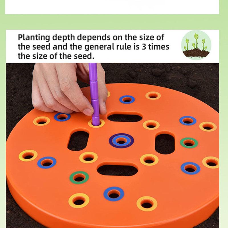 Seeding Sowing Template Garden Seed Spacer Tool Coded Spacing Grow