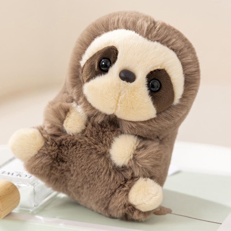 

14Cm Adorable Simulation Sloth Plush Toy Soft Stuffed Animal Toys For Kids Birthday Gift Christmas Present as the picture