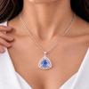 Tansanit Edelstein 925 Sterling Silber Schmuck Zirkon Anhänger 0,99" Geschenk für Sie CZP-8-6