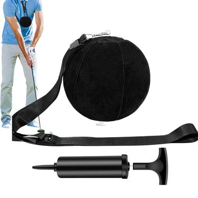 Golf Swing Trainer with Inflatable Practice Ball & Adjustable Rope, Indoor Outdoor Swing Corrector Aid for Beginners, Golfer