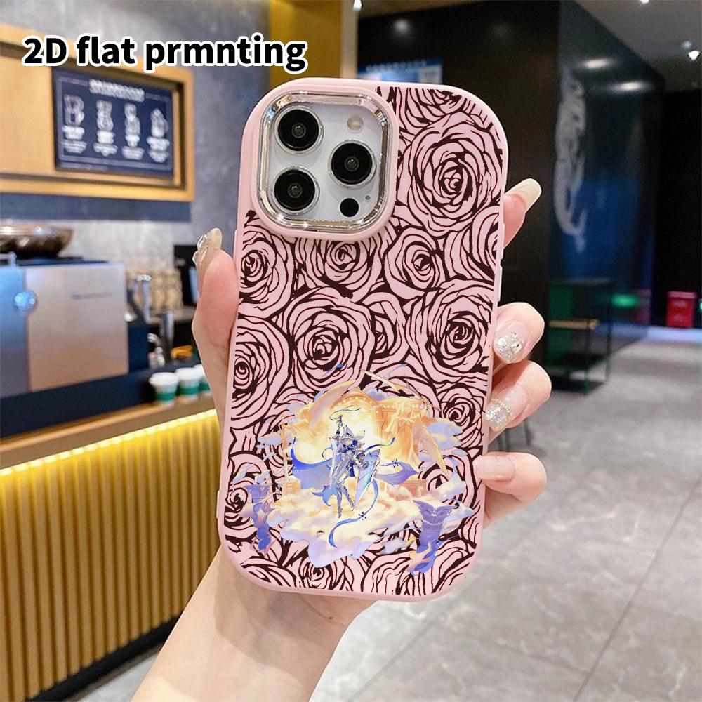 Phone case: 2D flat design suitable for iPhone 18 17 16 15 14 13 Pro protective case, couple style, cloud temple, Christmas and Halloween gifts