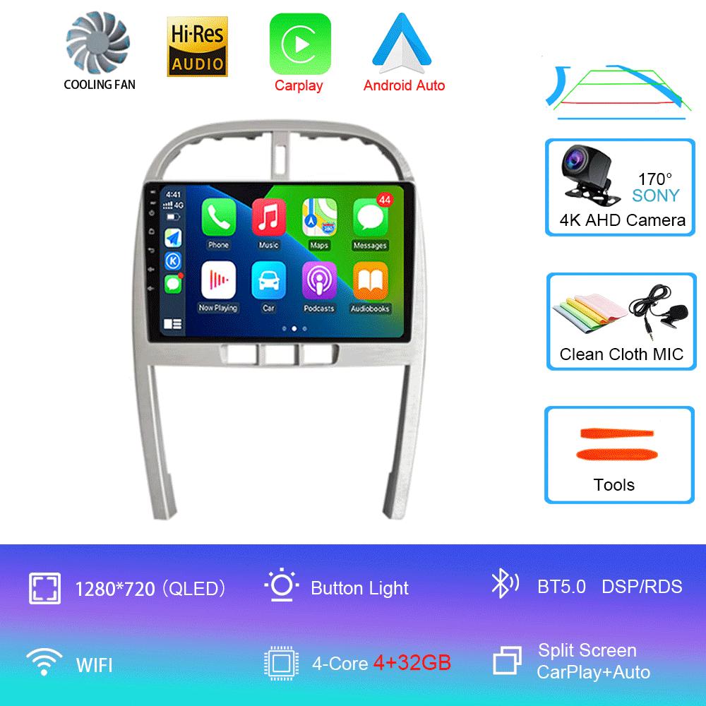 For Chery Tiggo 3 T11 FL 2009-2013 Car Radio GPS Navigation No DVD Player Android 14 4G WIFI BT Carplay AutoRadio DSP