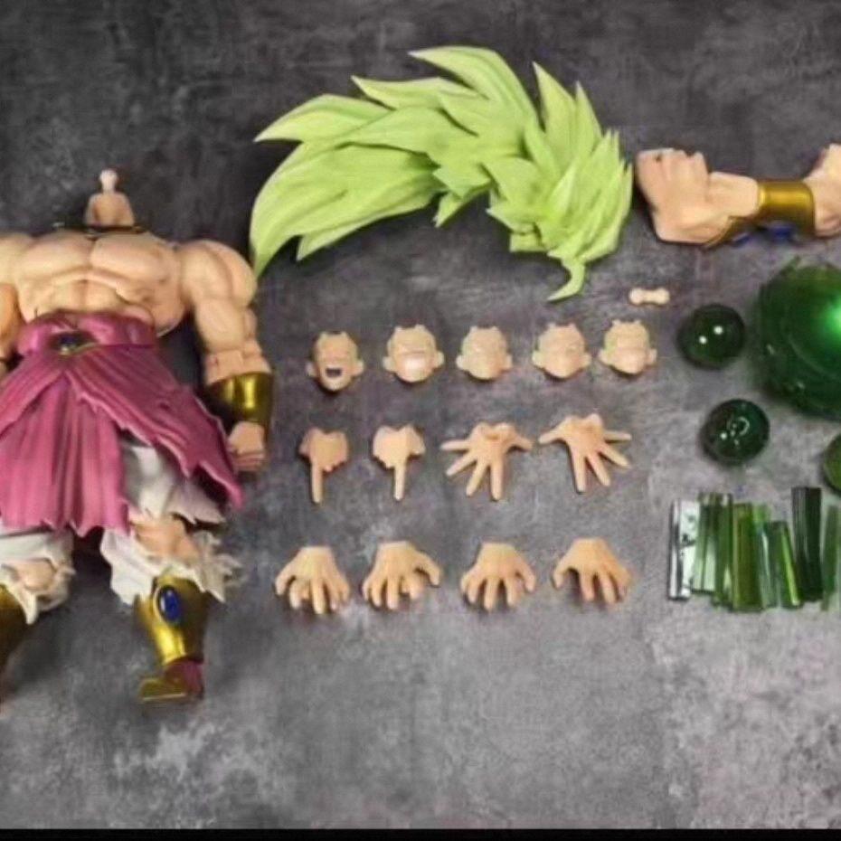 Zt Studio Broly Articulated Action Figure Green Hair Ancient Warrior Battle Damaged Model ZT02B Collectible For Adult Collectors