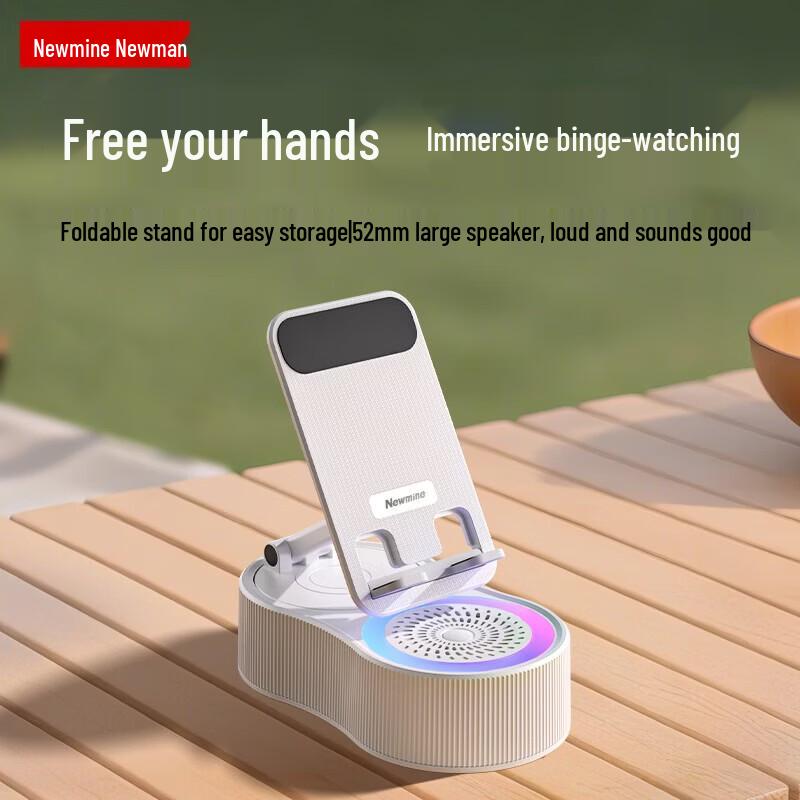 

Newmine PBS007 Portable Bluetooth Speaker with Phone Holder CN plug (adapter included)