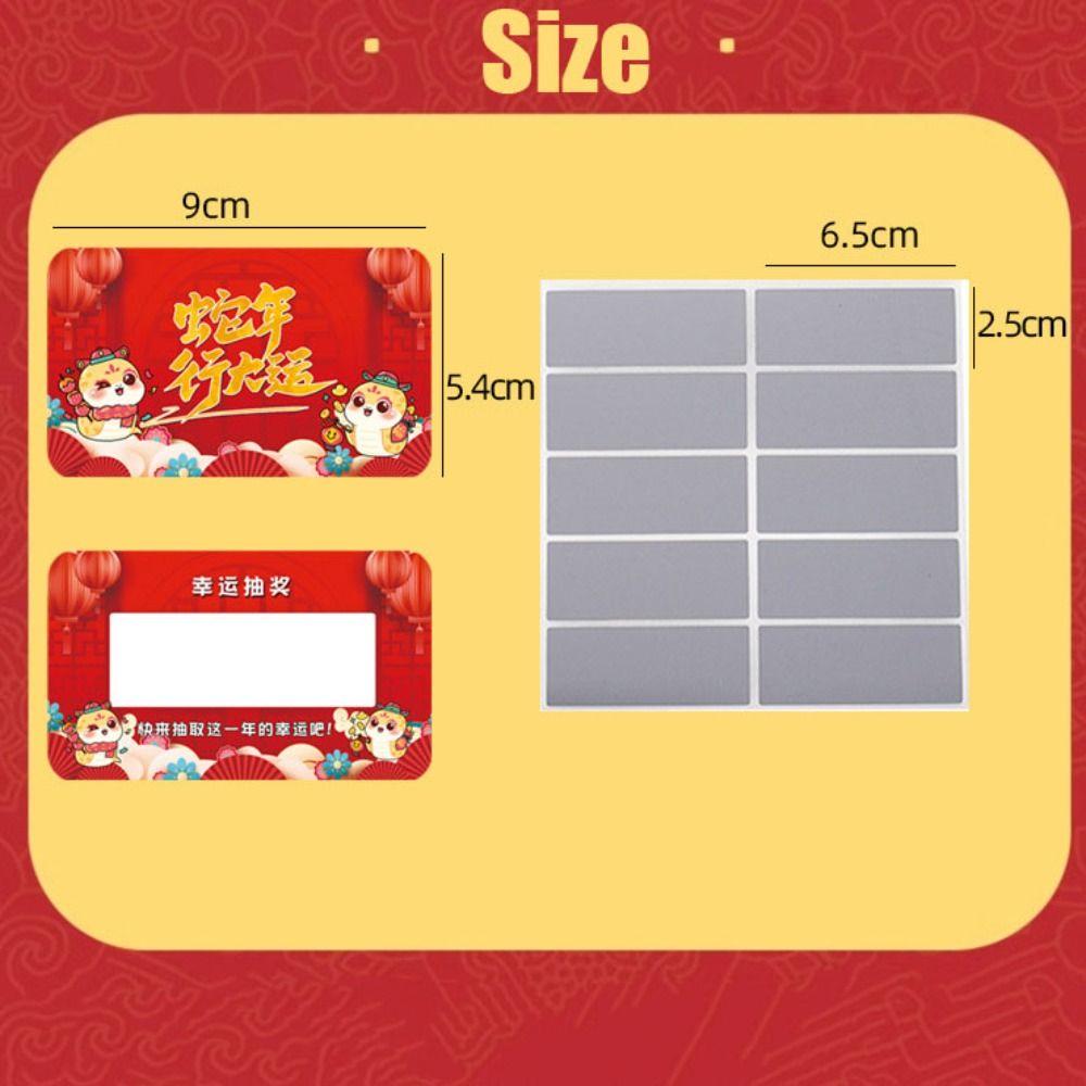 50Pcs Scratch-off Cards Send Pen and Scraper Block Anniversary Vouchers Tickets DIY Gift Activity Favors Surprise Lucky Cards