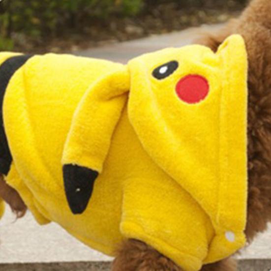 Cartoon Pikachu Halloween Pet Costume Dog Clothes Puppy T-shirt Vest Apparel